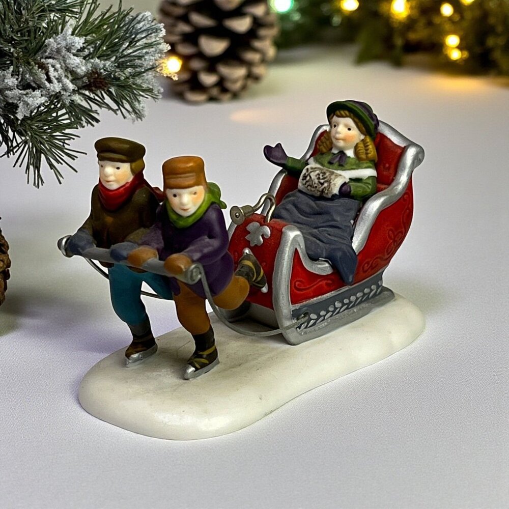 Dept 56 Winter Sleigh Ride Dickens Village Accessory from 1994